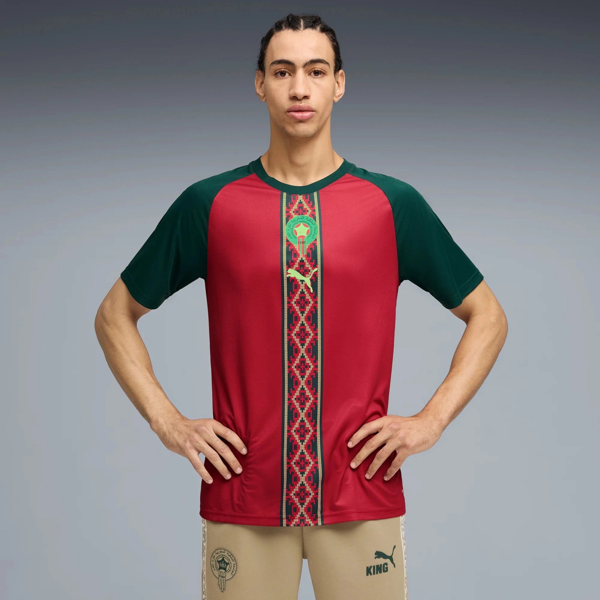 Puma 2026 Morocco Men's Pre-Match Soccer Jersey 3