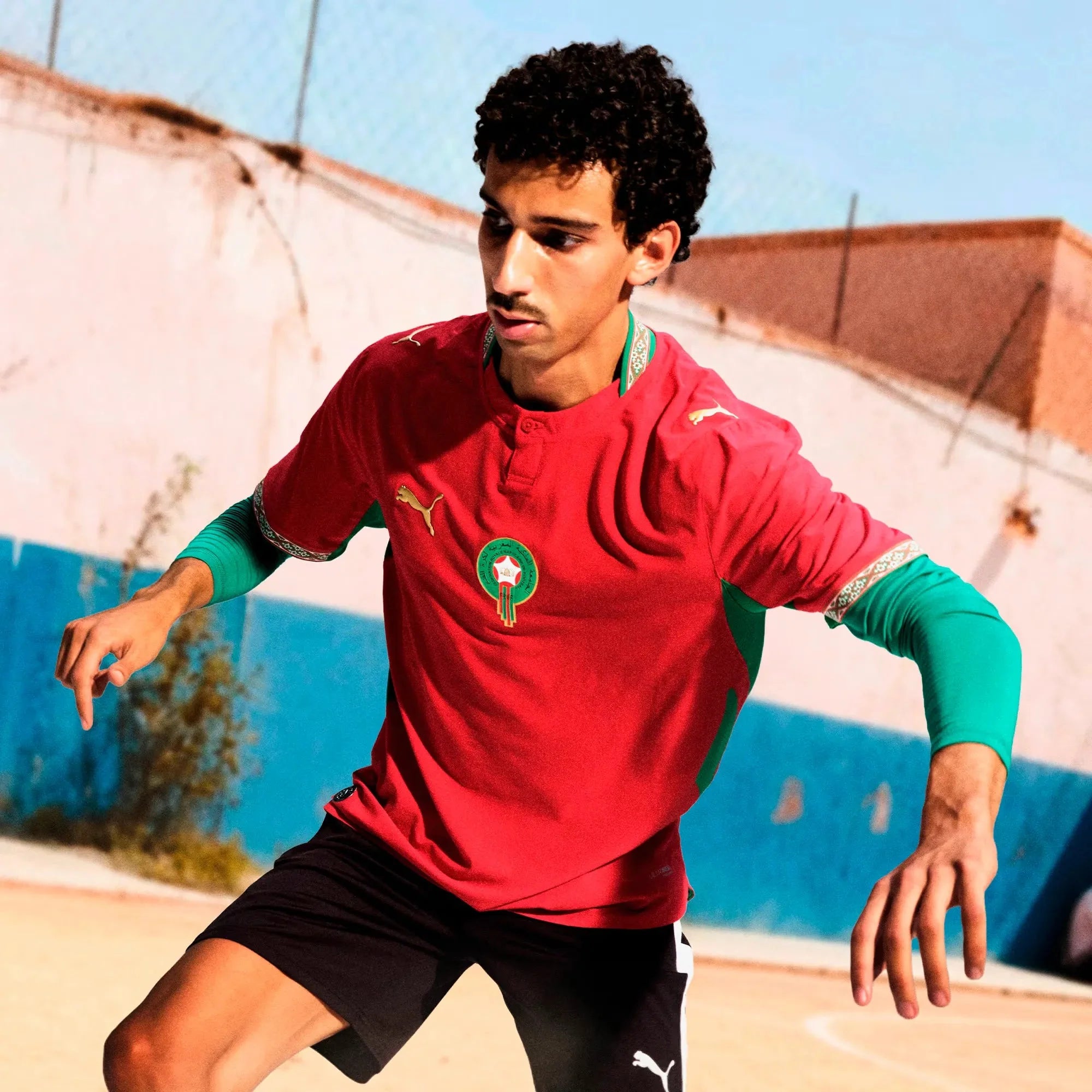 Puma 2026 Morocco Youth Stadium Home Soccer Jersey 6