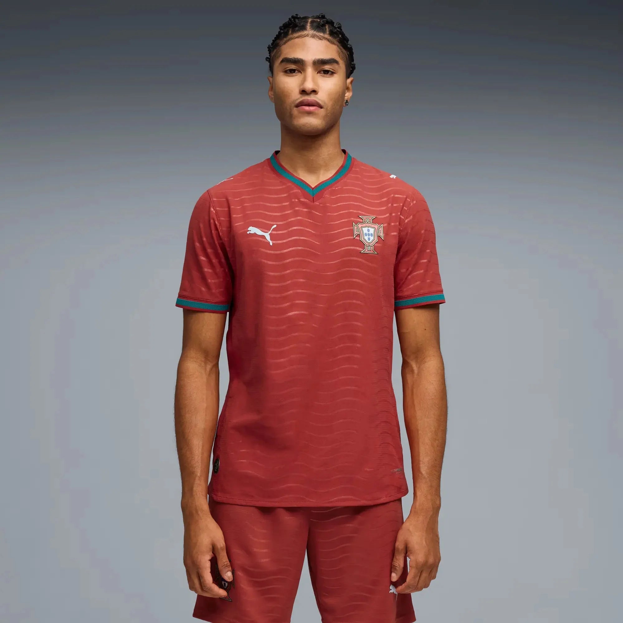 Puma 2026 Portugal Men's Authentic Home Soccer Jersey 3