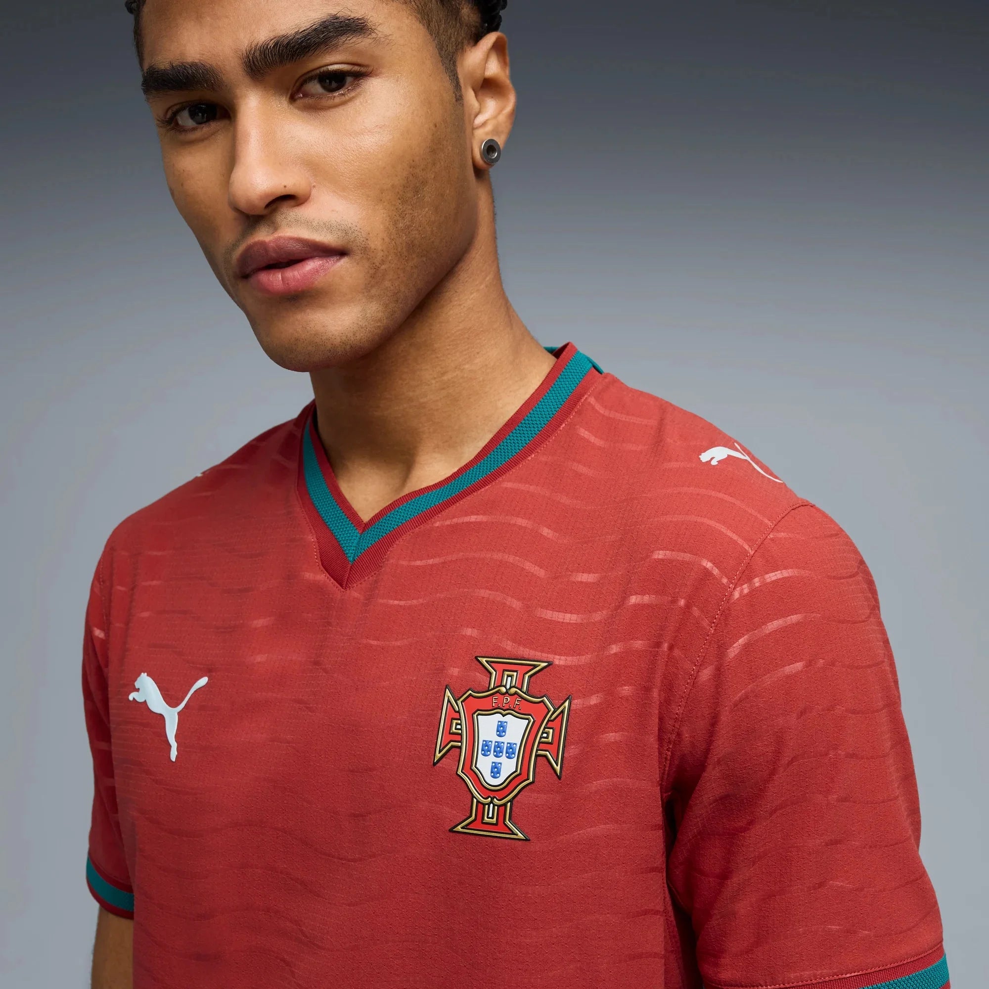 Puma 2026 Portugal Men's Authentic Home Soccer Jersey 5