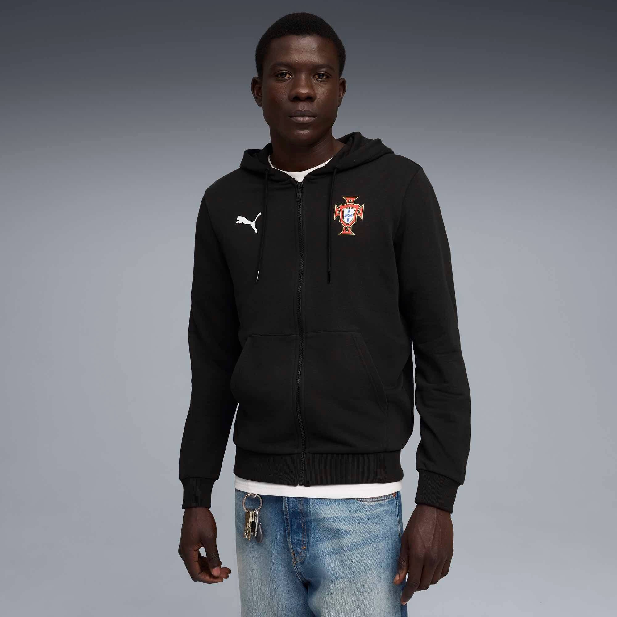 Puma 2026 Portugal Men's FtblCulture Hooded Sweat Jacket 3