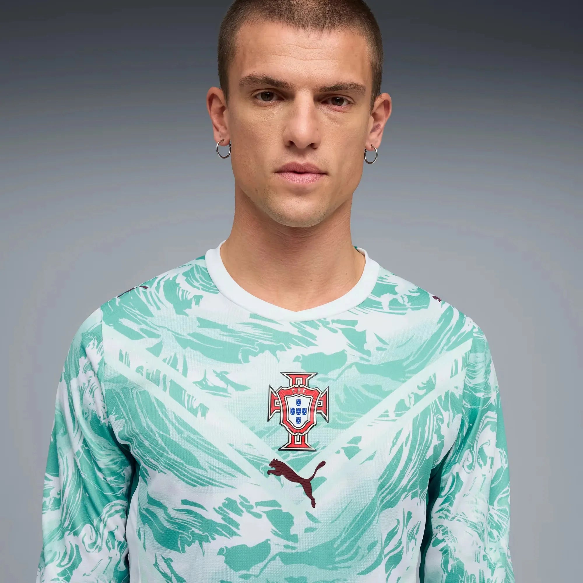 Puma 2026 Portugal Men's Stadium Away Long-Sleeve Soccer Jersey 5