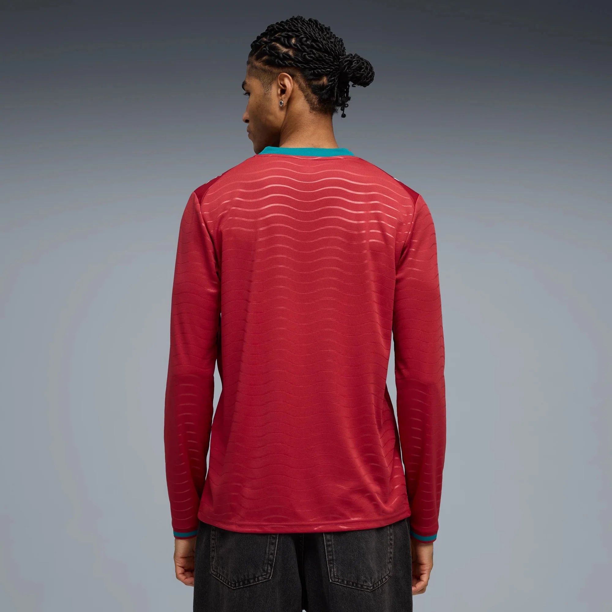 Puma 2026 Portugal Men's Stadium Home Long-Sleeve Soccer Jersey 4