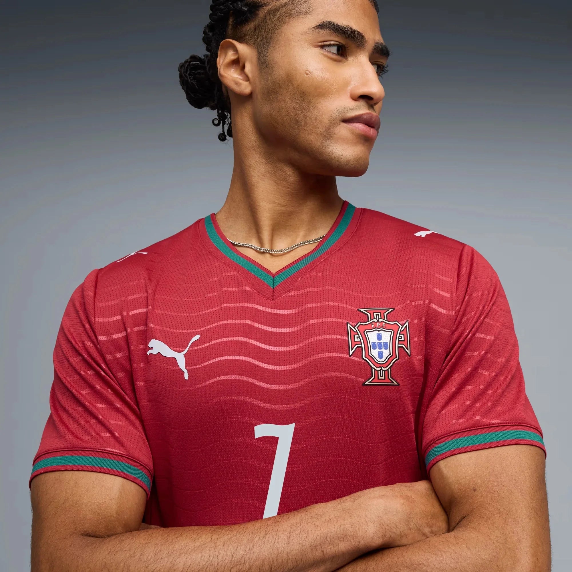 Puma 2026 Portugal Men's Stadium Home Ronaldo #7 Soccer Jersey 5