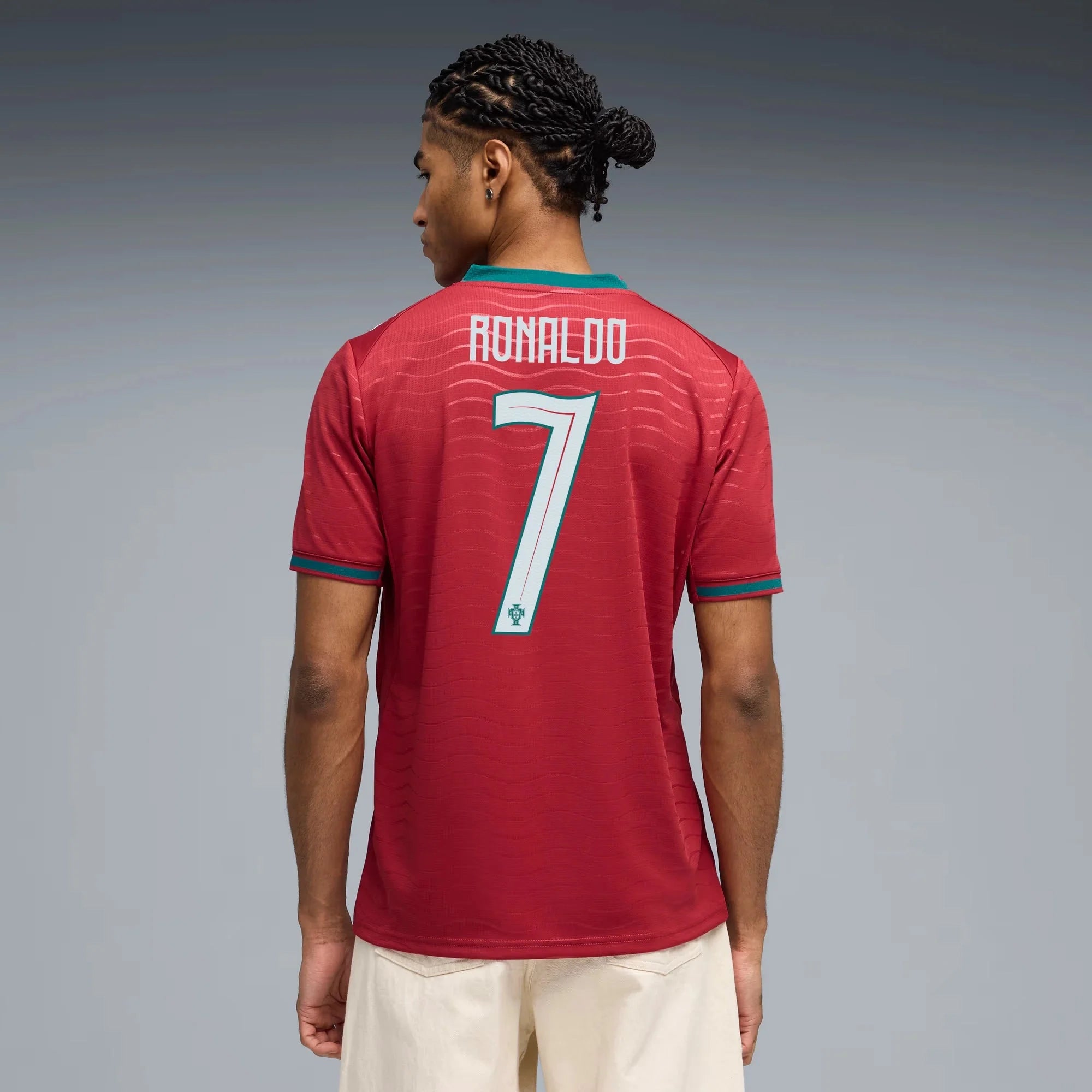 Puma 2026 Portugal Men's Stadium Home Ronaldo #7 Soccer Jersey 3