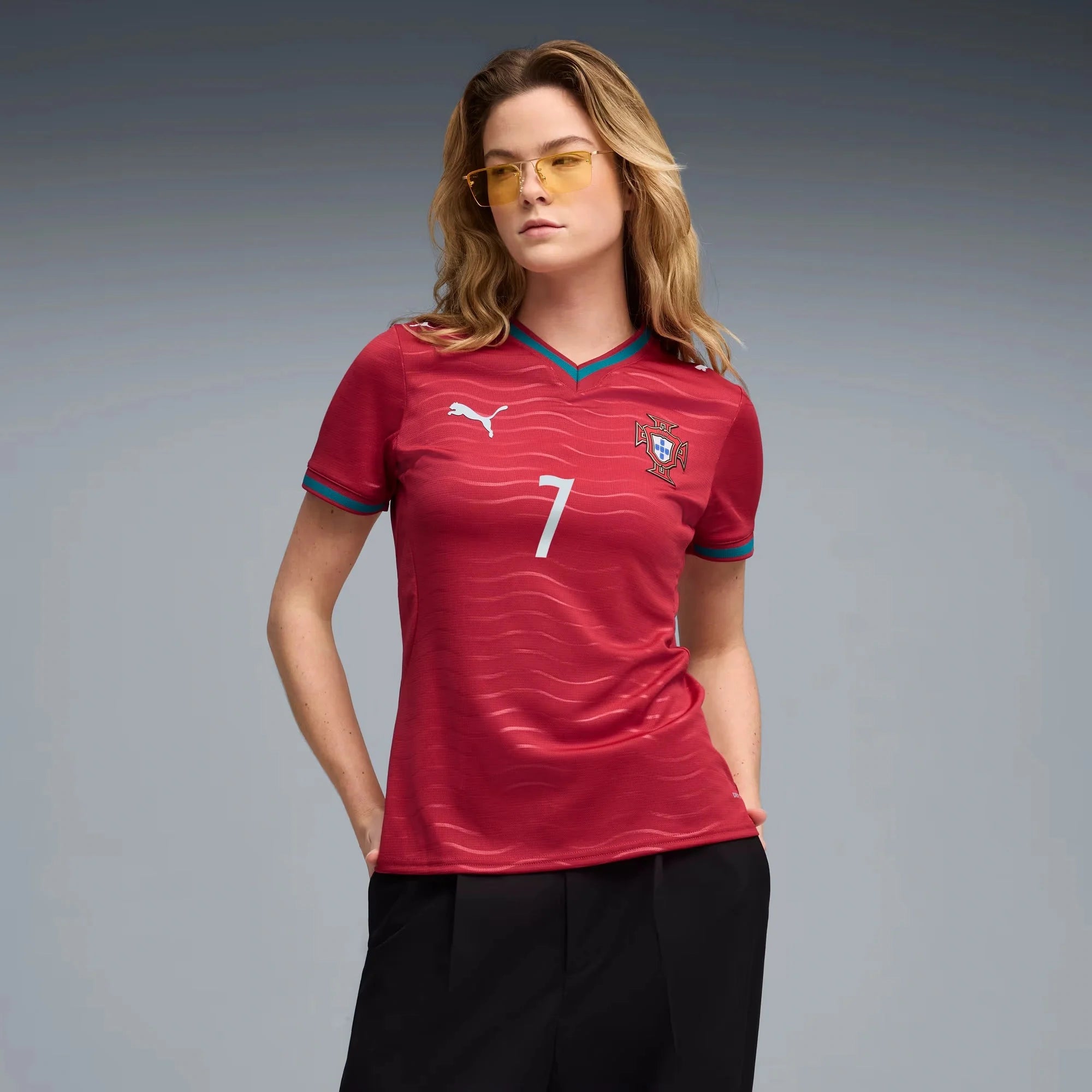 Puma 2026 Portugal Women's Stadium Home Ronaldo #7 Soccer Jersey 4