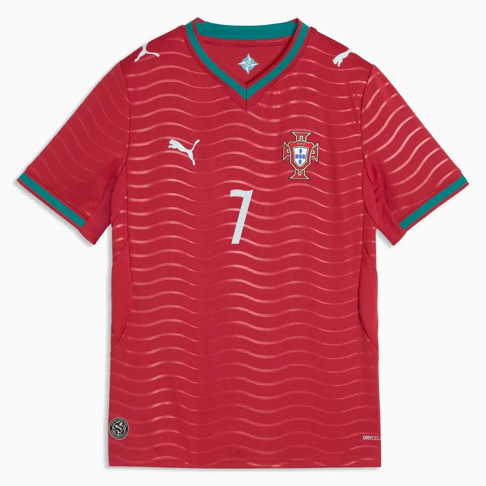 Puma 2026 Portugal Youth Stadium Home Ronaldo #7 Soccer Jersey 2