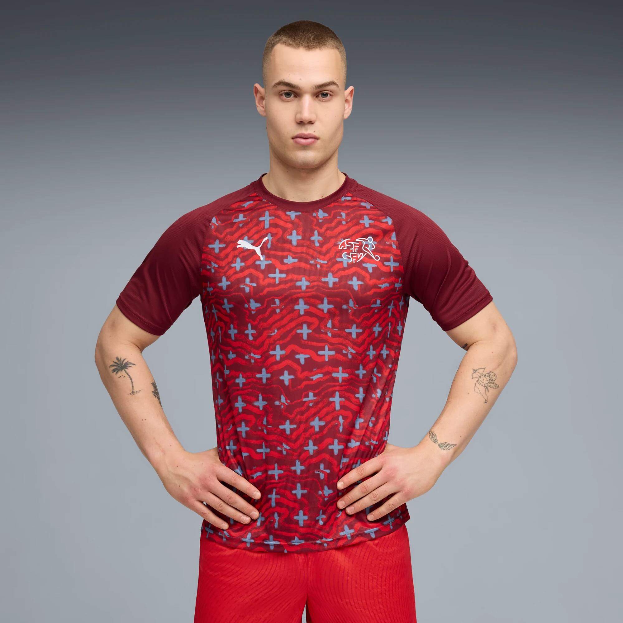 Puma 2026 Switzerland Men's Pre-Match Soccer Jersey 3