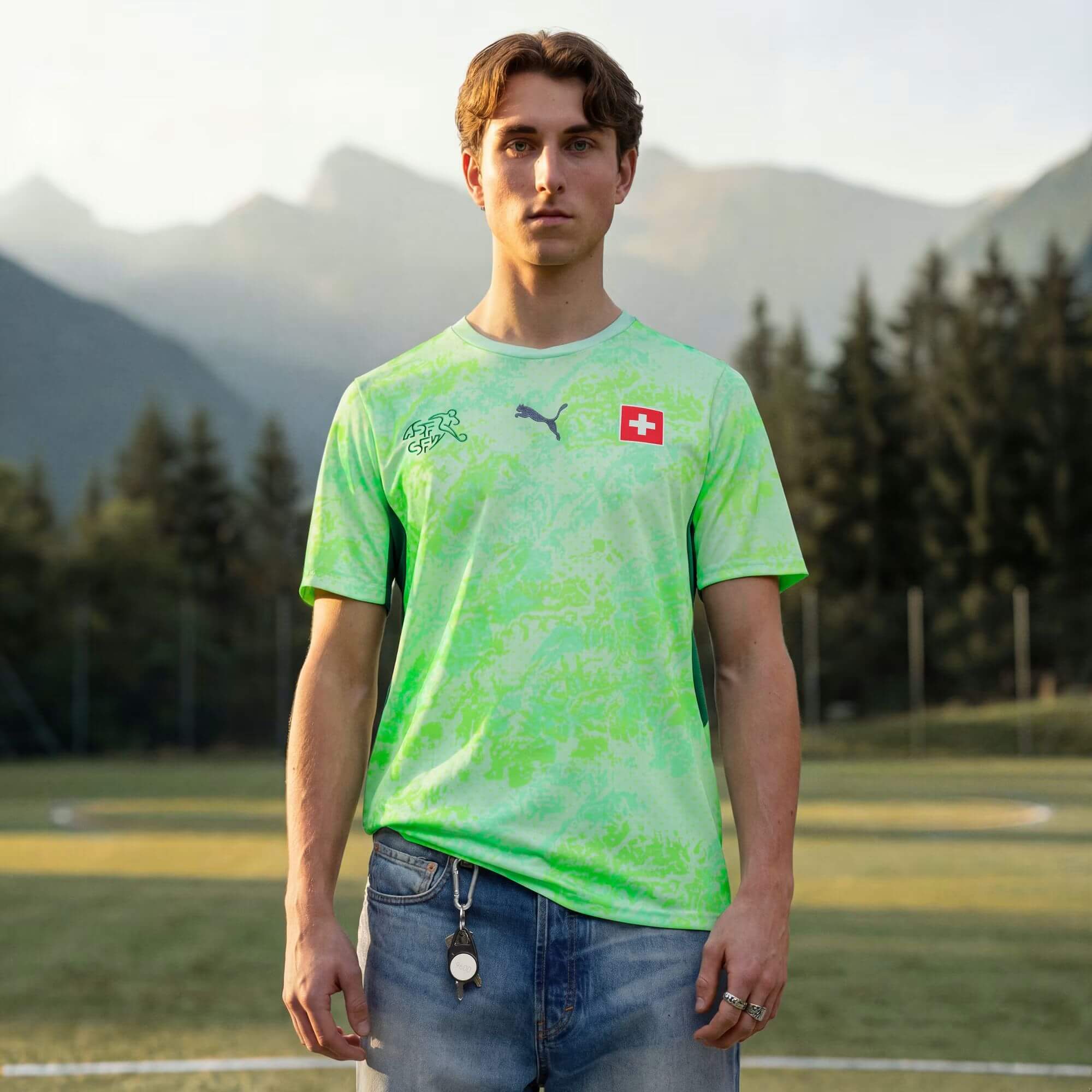 Puma 2026 Switzerland Men's Stadium Away Soccer Jersey 3