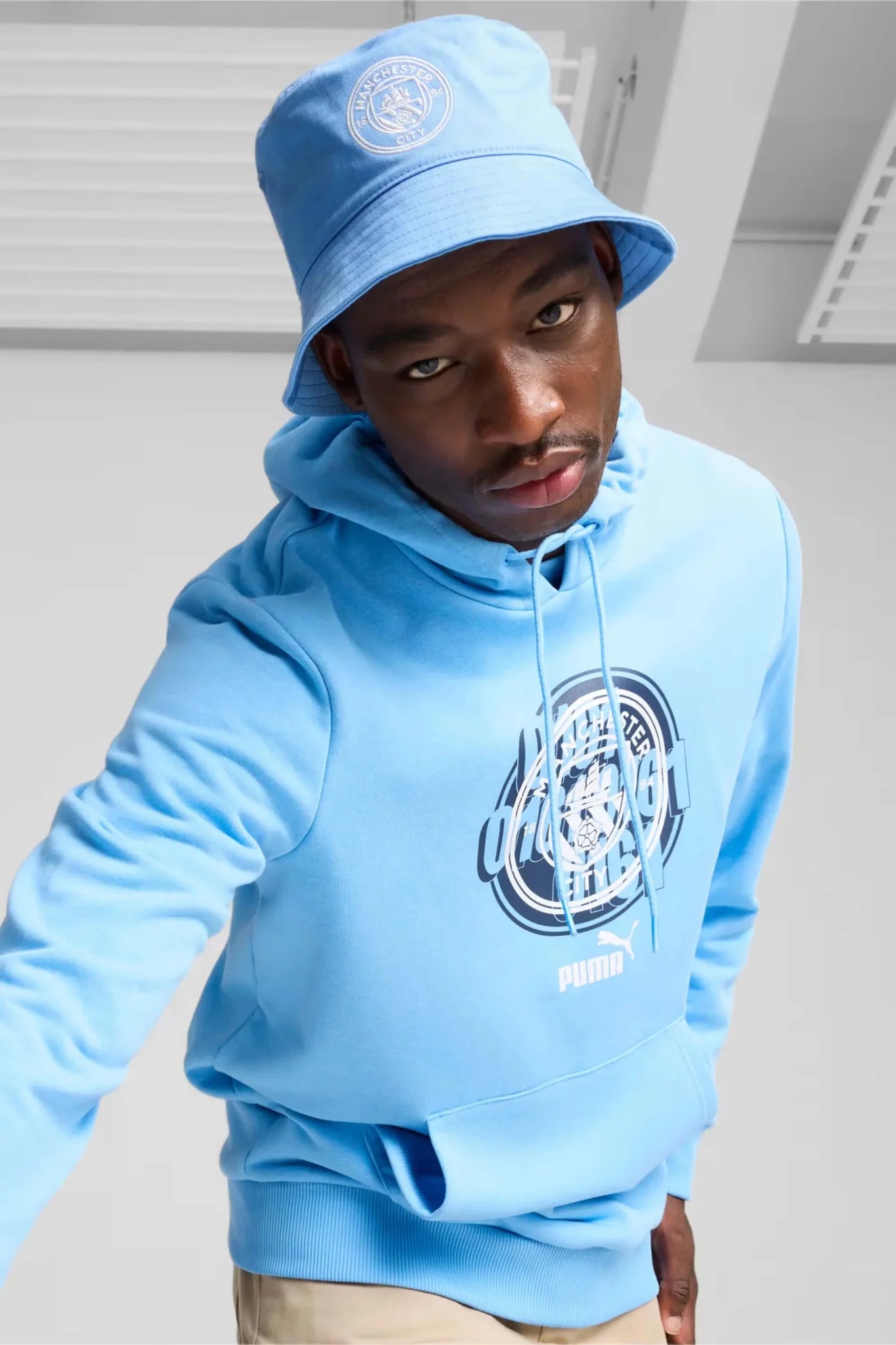 Puma Manchester CIty ESS Bucket Hat 3