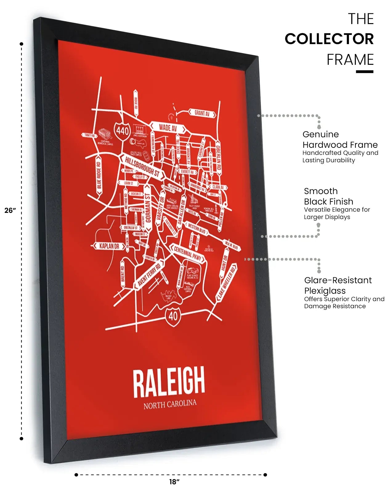 Raleigh, North Carolina street map 12