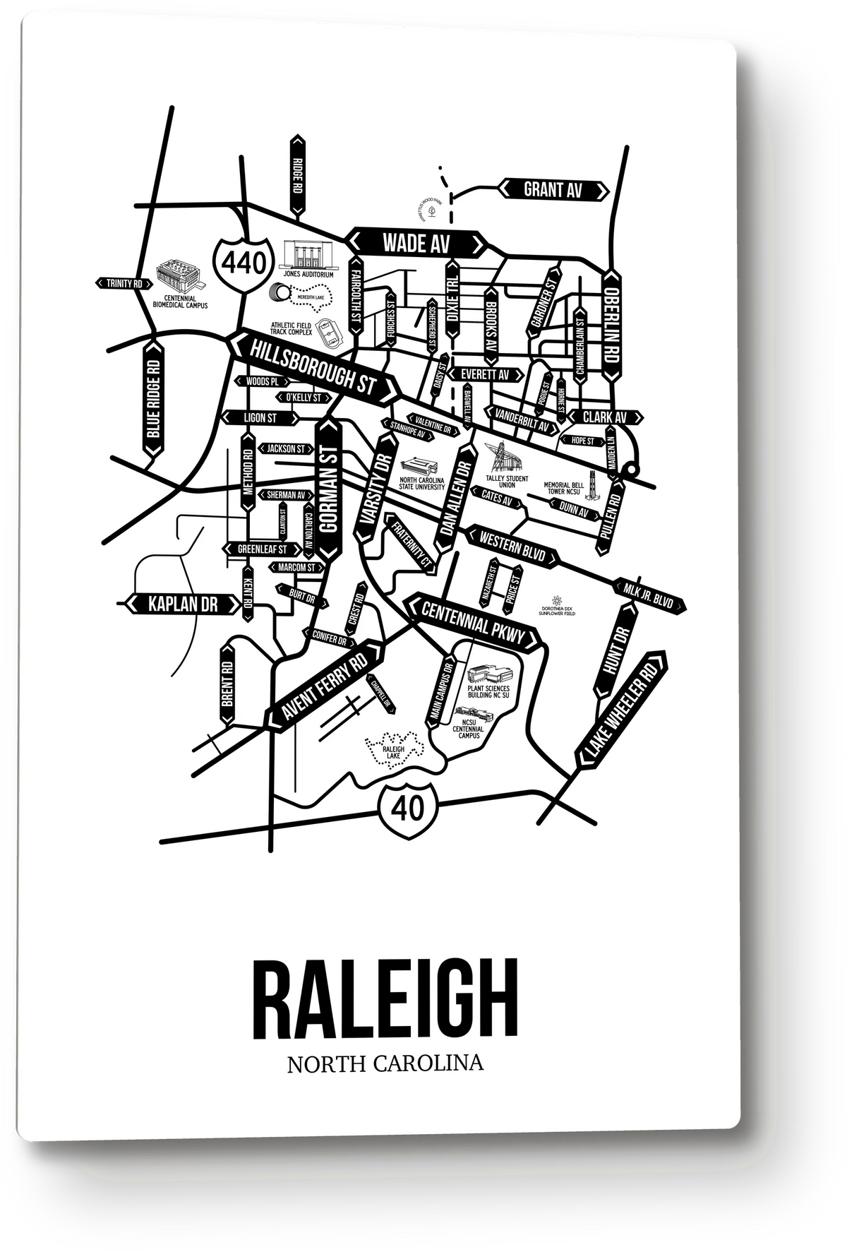 Raleigh, North Carolina street map 8