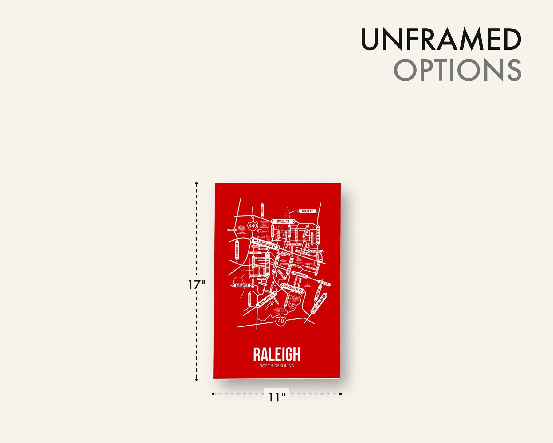 Raleigh, North Carolina street map 17
