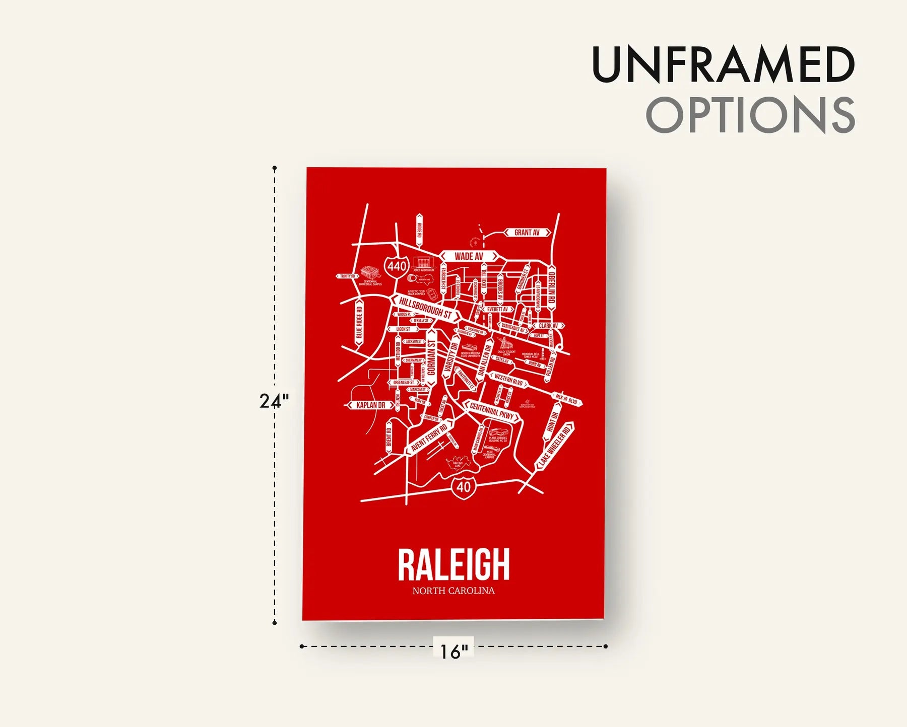 Raleigh, North Carolina street map 18
