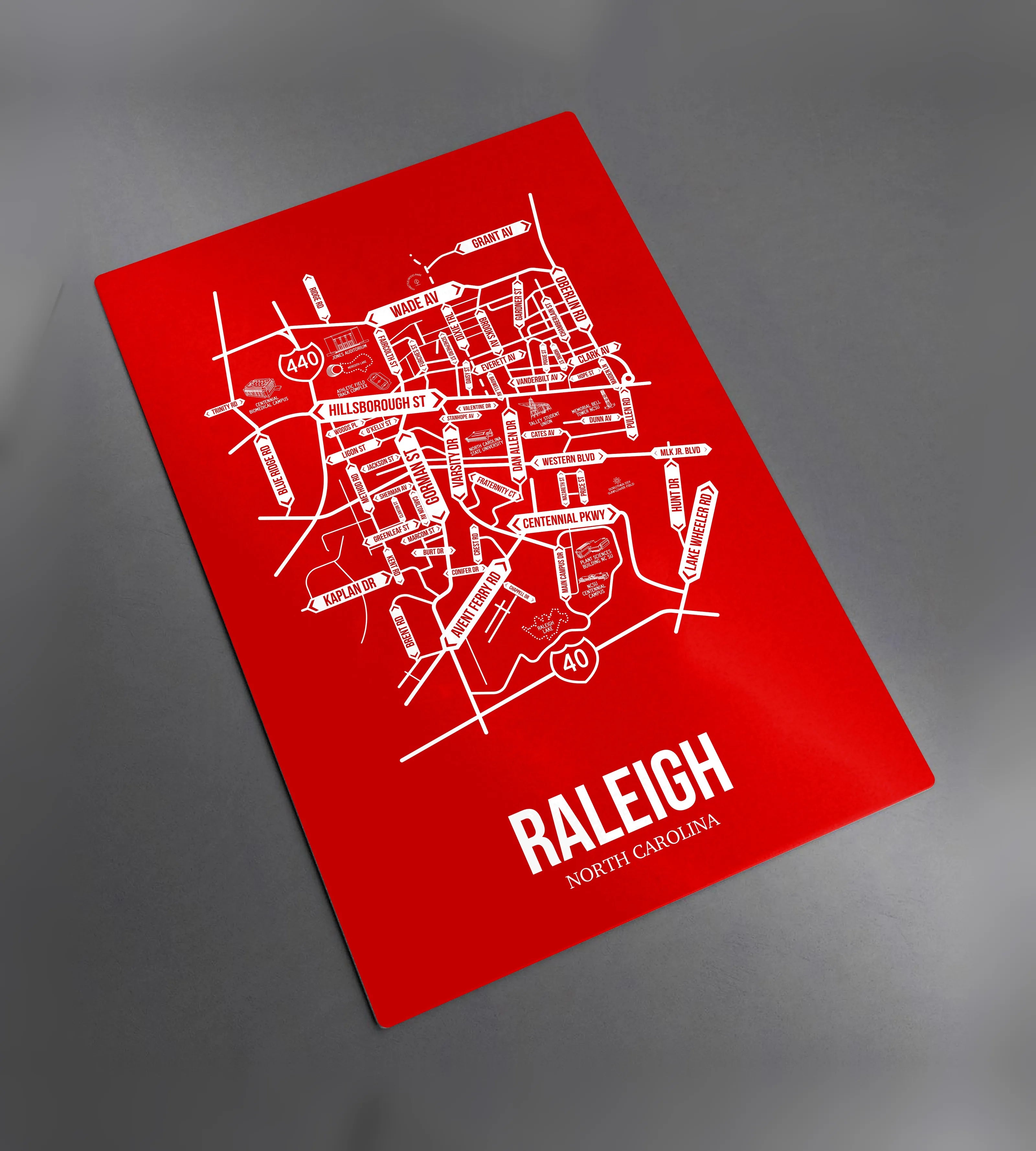 Raleigh, North Carolina street map