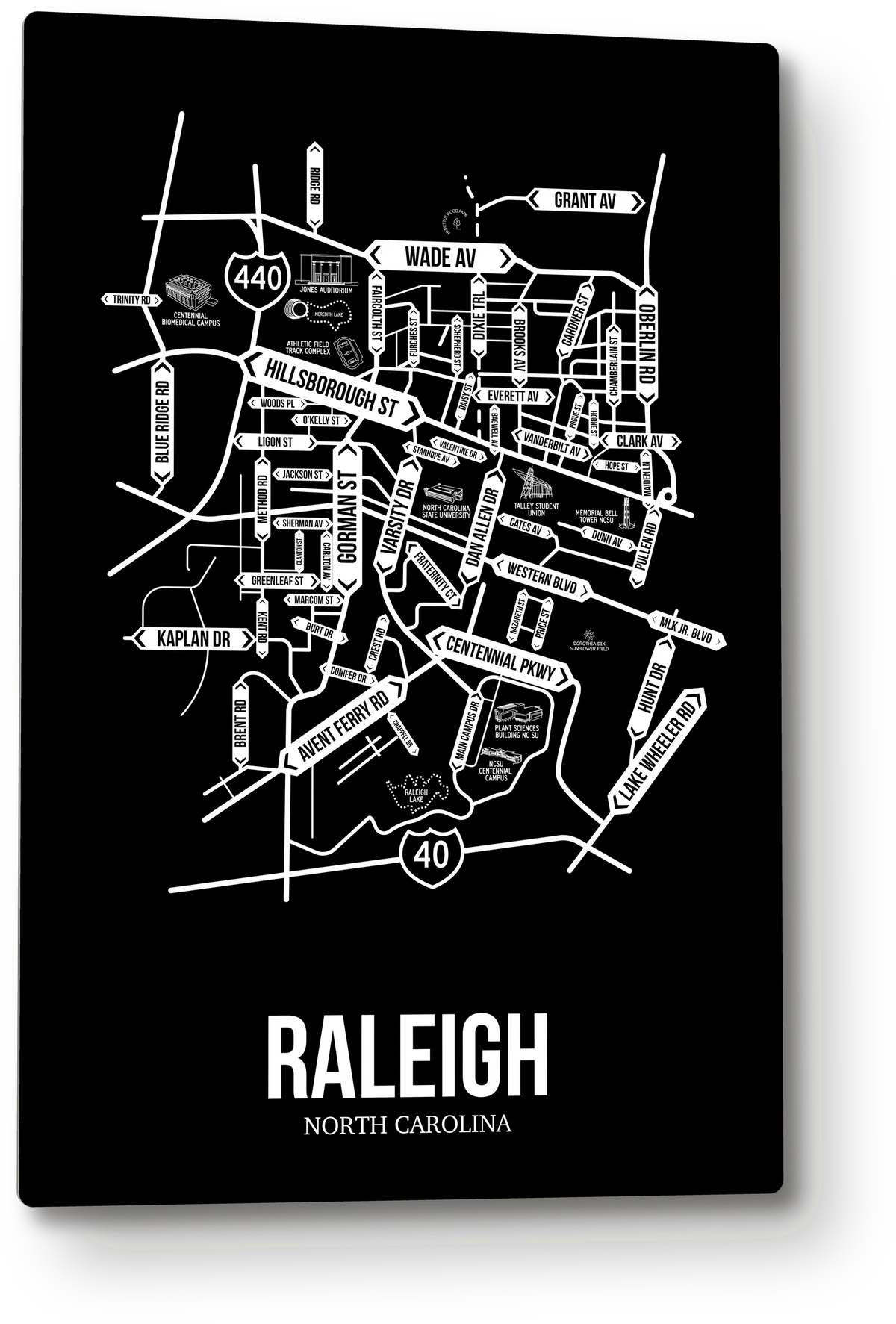 Raleigh, North Carolina street map 9