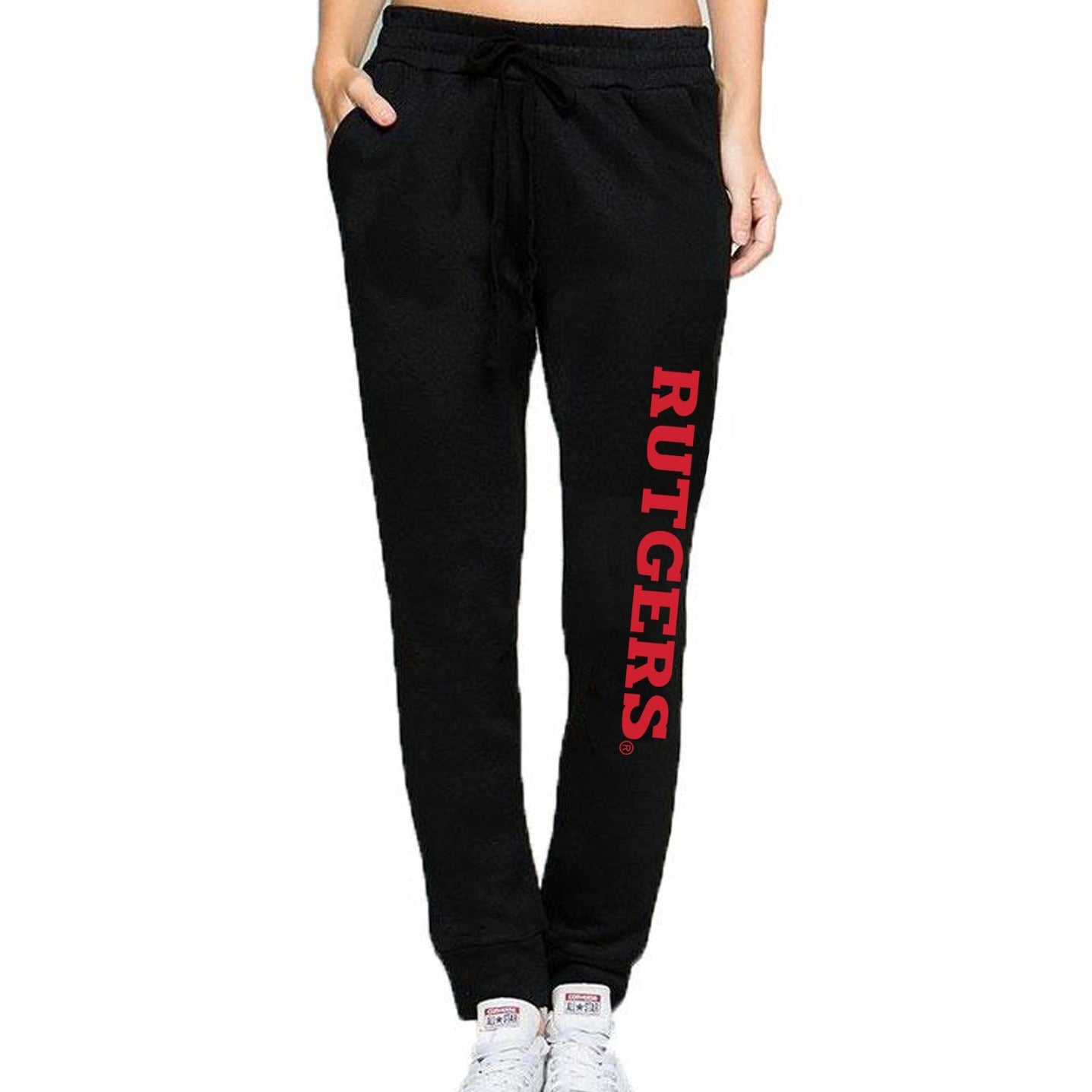 Rutgers Black Joggers | lojobands