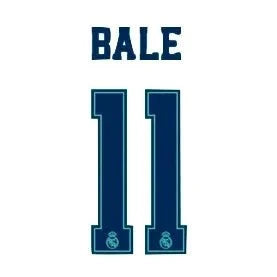 Real Madrid 2019/20 Third Bale #11 Jersey Name Set 1