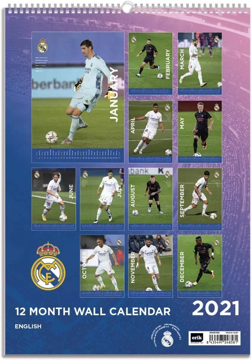 Real Madrid 2021 Official Calendar 2