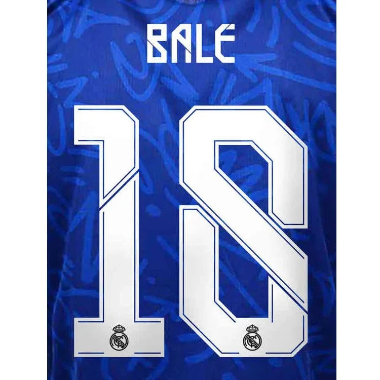 Real Madrid 2021/22 Away/Third Bale #18 Jersey Name Set 1