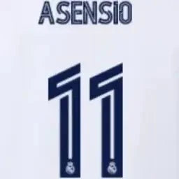 Real Madrid 2021/22 Home Asensio #11 Jersey Name Set 1