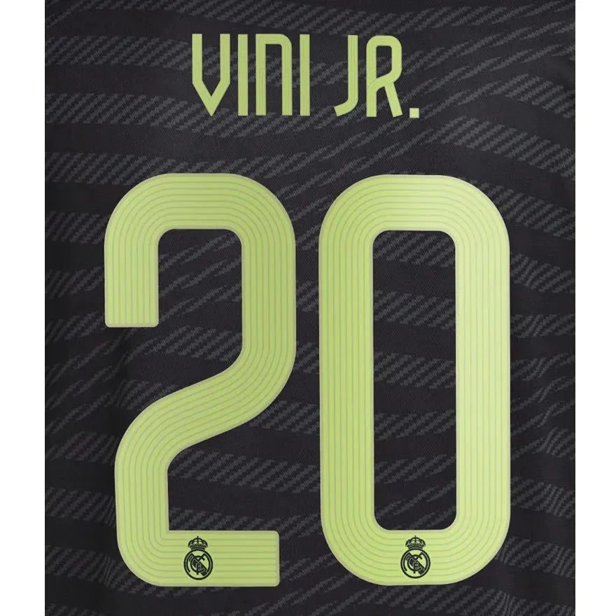 Real Madrid 2022/23 Third Vini Jr. #20 Jersey Name Set 1