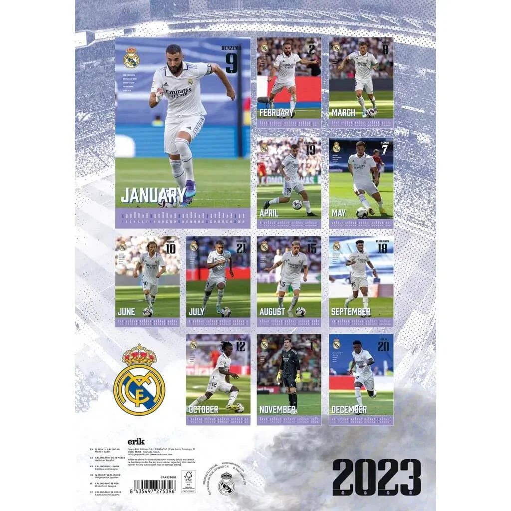 Real Madrid 2023 Official Calendar 4