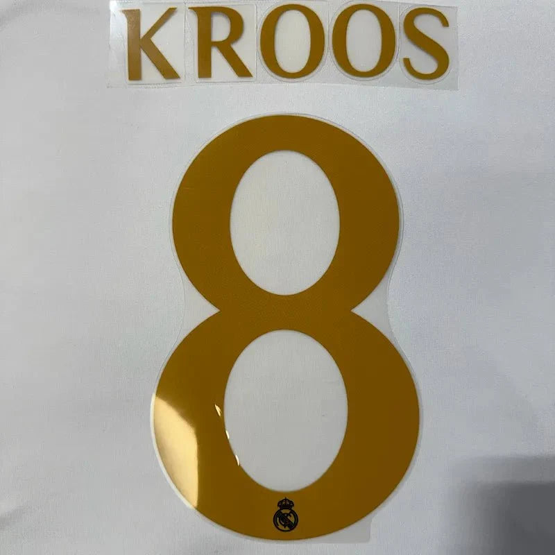 Real Madrid 2024/25 Away KROOS #8 Youth Official Name Set 1