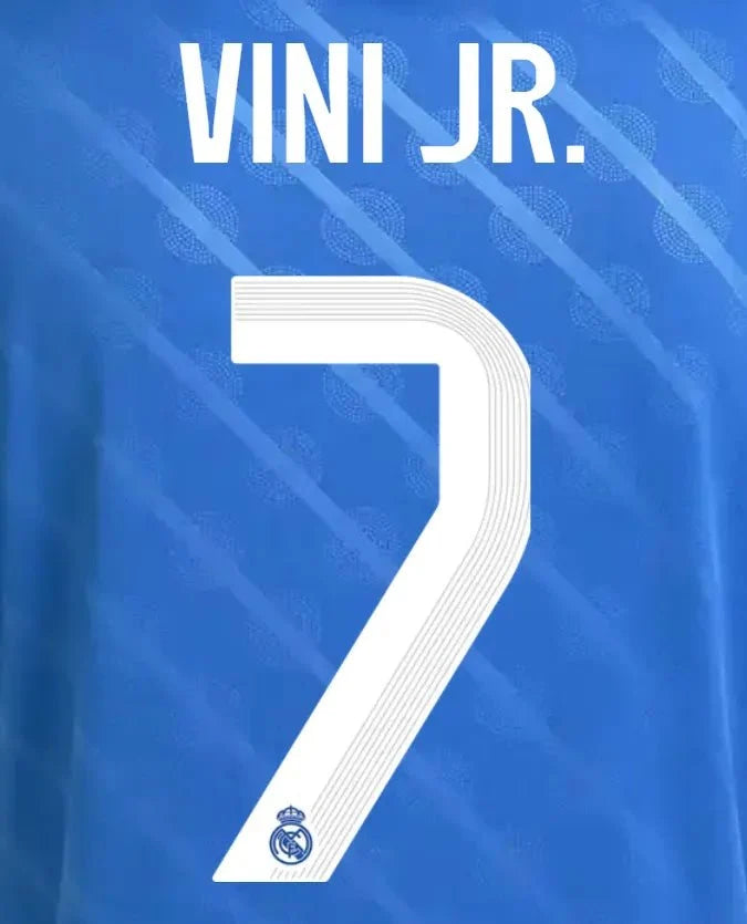 Real Madrid 2025/26 Third VINI JR #7 Youth Official Name Set (CL Version) 1