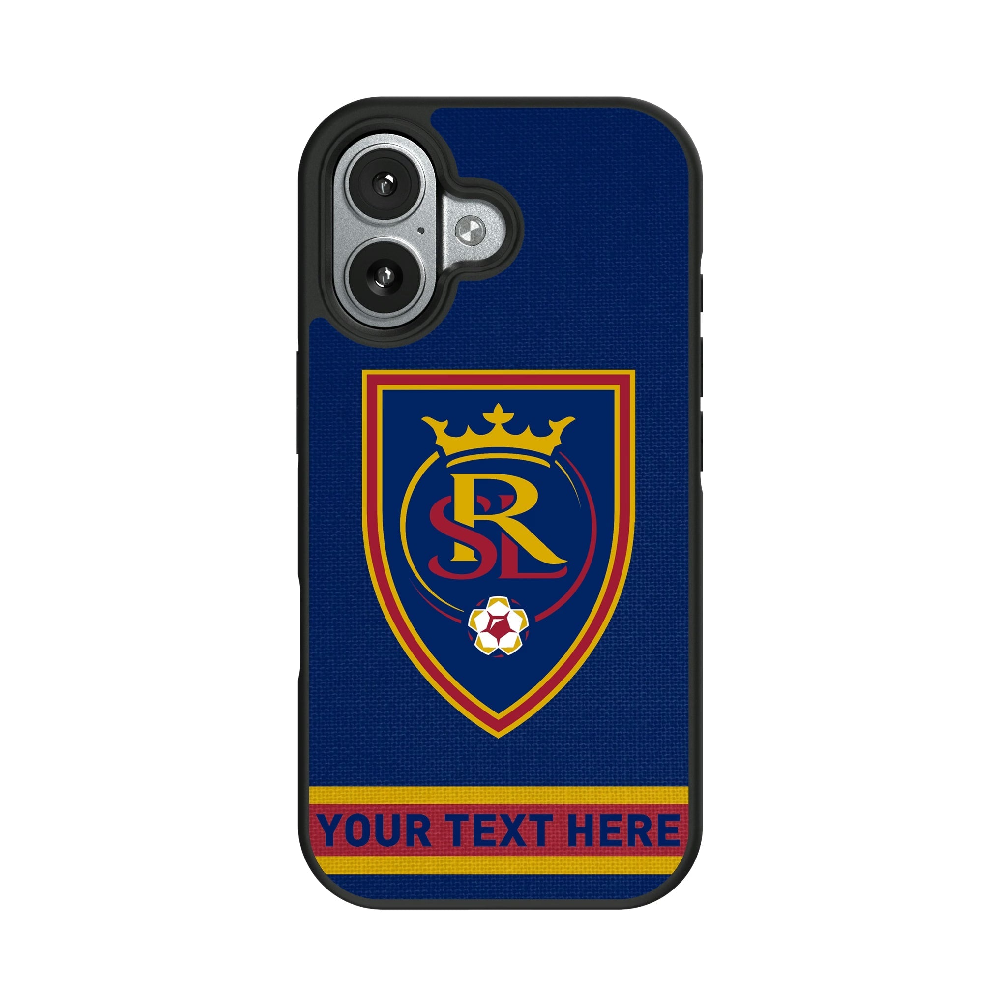 Real Salt Lake Personalized Stripe Bump Phone Case for Apple iPhone 9