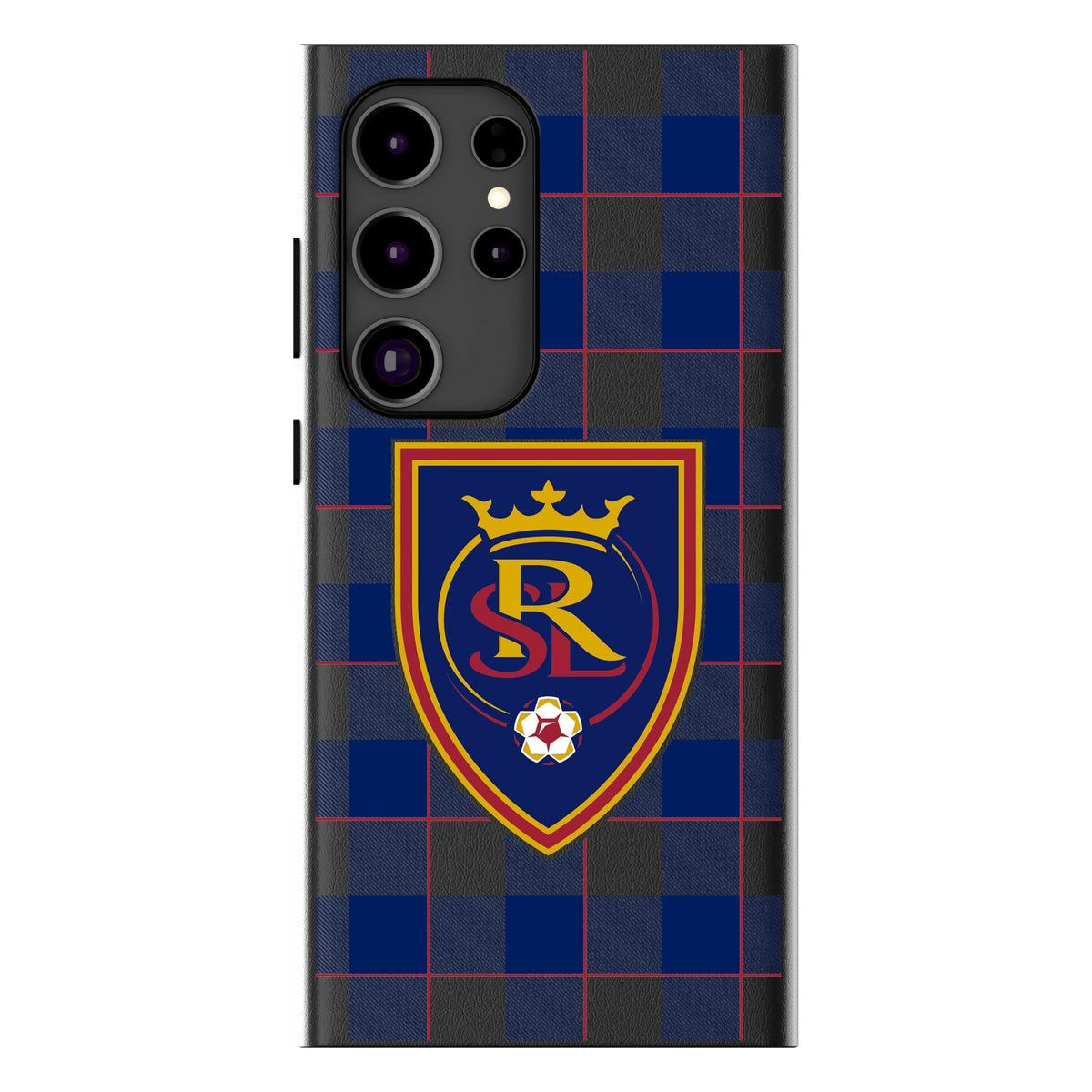 Real Salt Lake Plaid MagSafe Compatible Phone Case for Samsung Galaxy 18