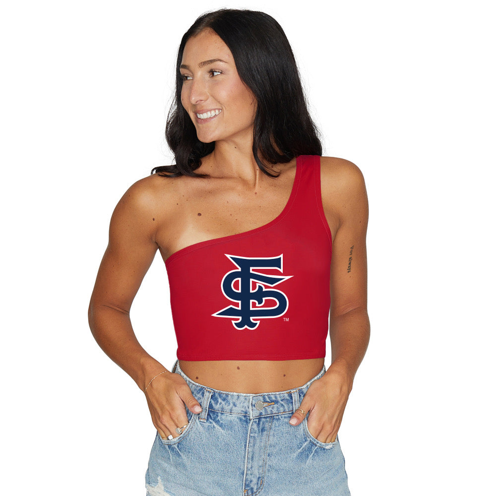 Fresno State Red One Shoulder Top | lojobands