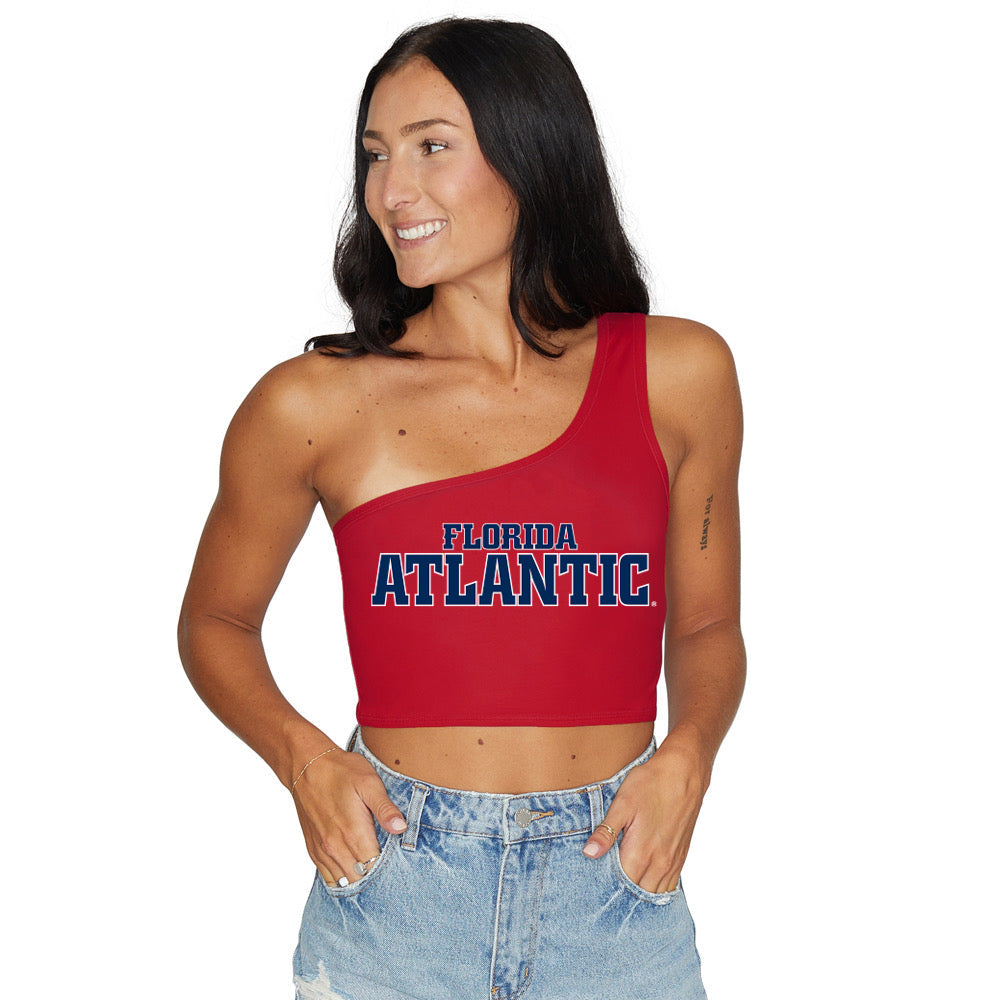 Florida Atlantic Owls Red One Shoulder Top | lojobands
