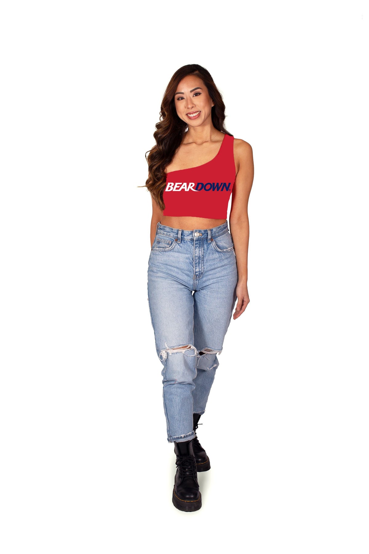 University of Arizona Red One Shoulder Top | lojobands 5