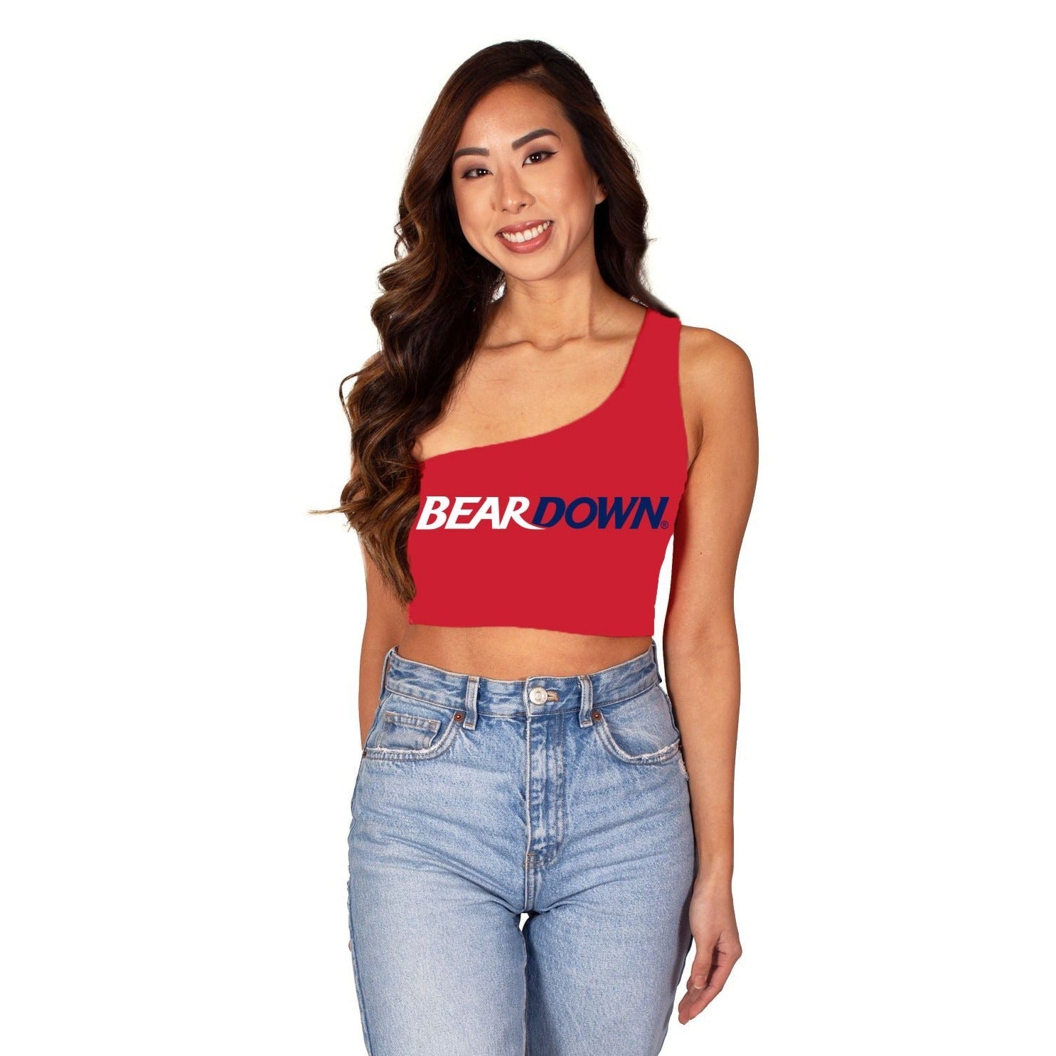 University of Arizona Red One Shoulder Top | lojobands