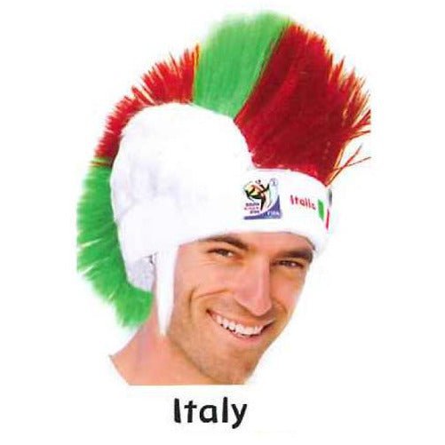 Collectible Vintage Retro Official Soccer Mohawk Wig hat 7