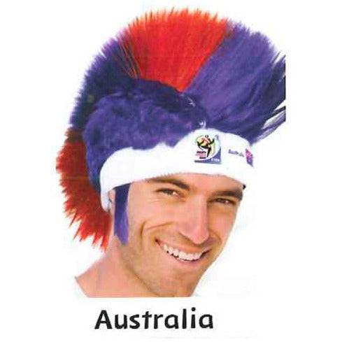 Collectible Vintage Retro Official Soccer Mohawk Wig hat 6