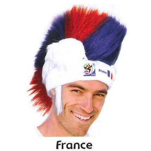 Collectible Vintage Retro Official Soccer Mohawk Wig hat 9