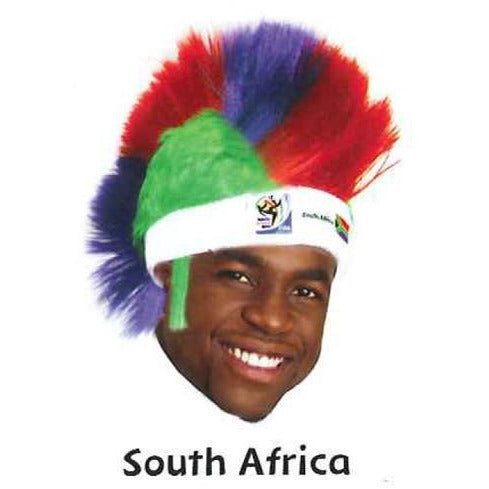 Collectible Vintage Retro Official Soccer Mohawk Wig hat 5
