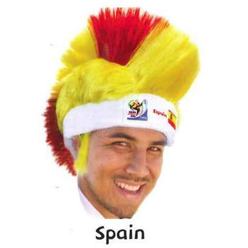 Collectible Vintage Retro Official Soccer Mohawk Wig hat 11