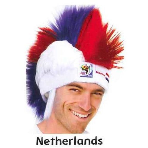 Collectible Vintage Retro Official Soccer Mohawk Wig hat 12
