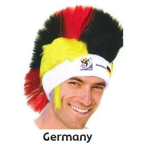 Collectible Vintage Retro Official Soccer Mohawk Wig hat 3