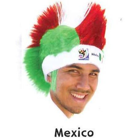 Collectible Vintage Retro Official Soccer Mohawk Wig hat 4