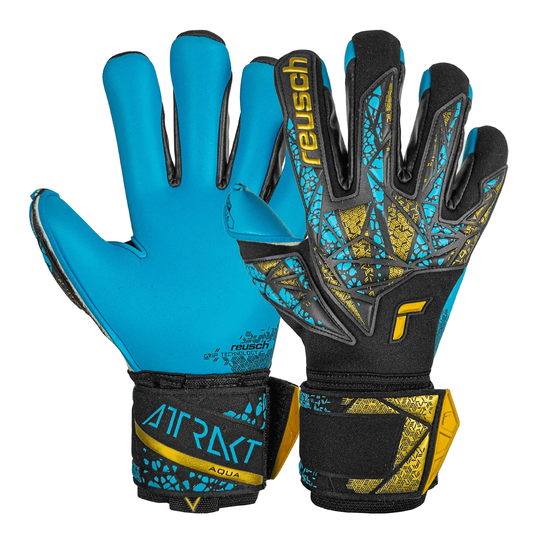 Reusch Attrakt Aqua Finger Support Goalkeeper Gloves 1