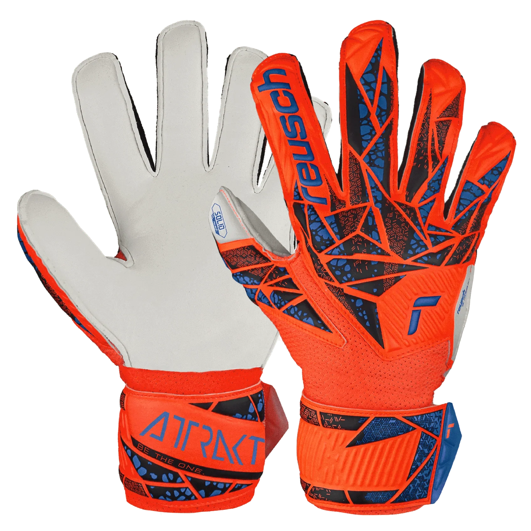 Reusch JR Attrakt Solid FS Goalkeeper Glove 1