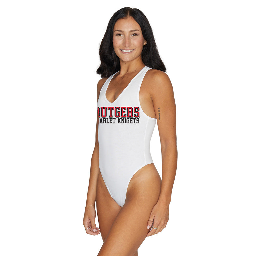 Rutgers White Bodysuit | lojobands 3