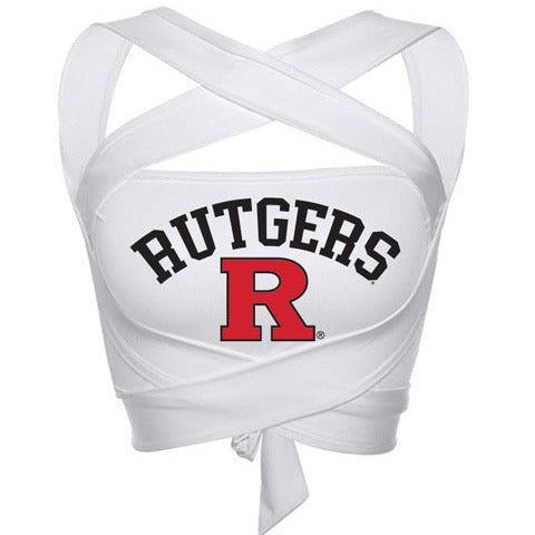 Rutgers White Multi Way Bandeau Top | lojobands 4