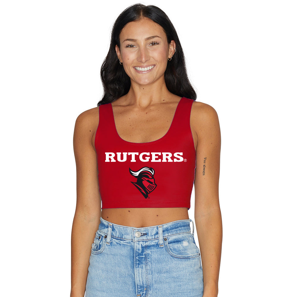 Rutgers Red Crop Tank Top | lojobands