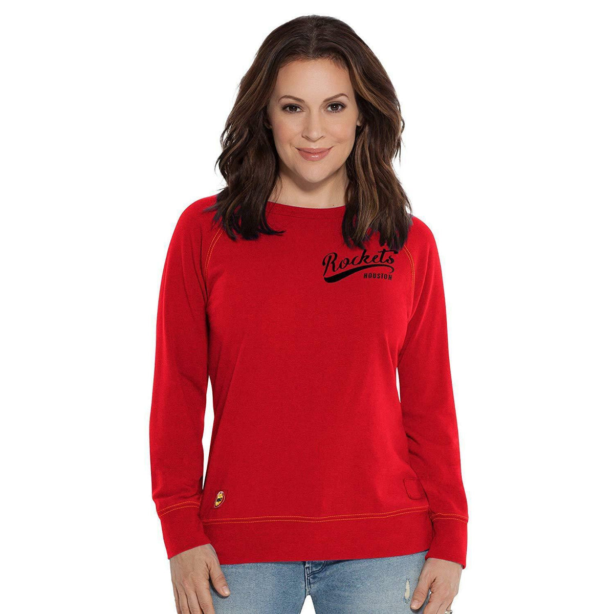 TOUCH by Alyssa Milano Womens NBA Houston Rockets Sweatshirt, Size  Large 1