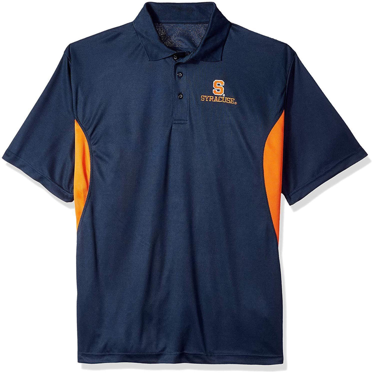 NCAA Syracuse Orange Mens Pieced Panel Polo Shirt, Size Medium 2